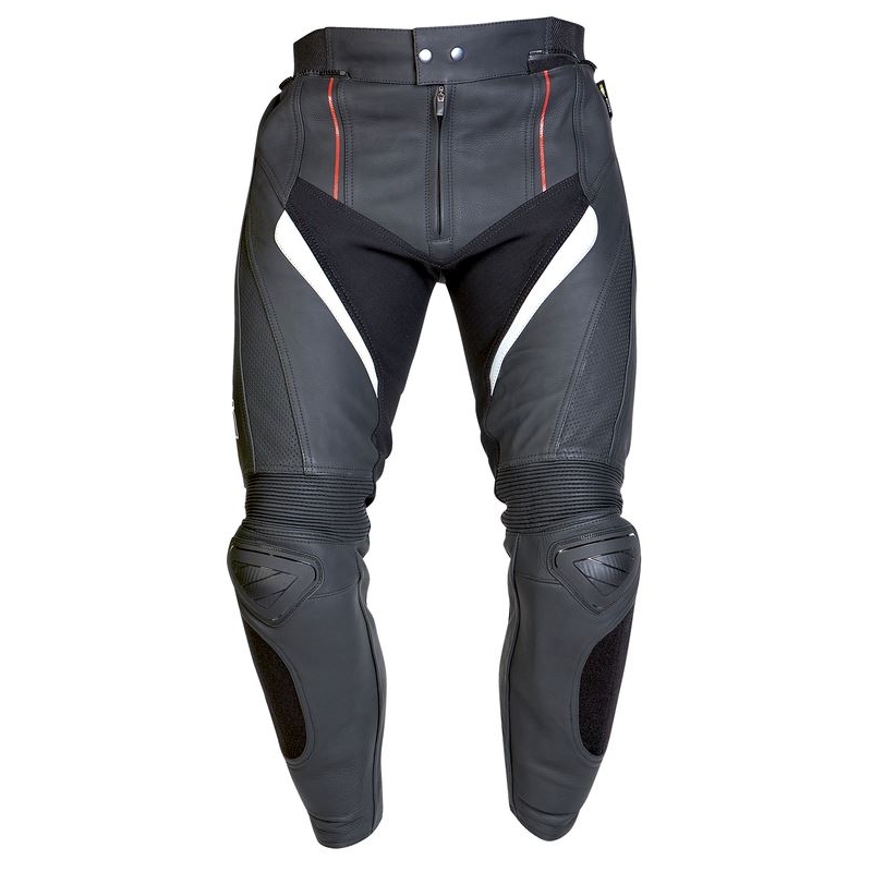 Kožené kalhoty na motorku Ozone Grip černé