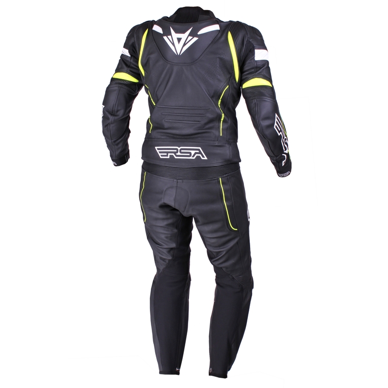 Pánská kombinéza RSA Speedway černo-bílo-fluo žlutá výprodej