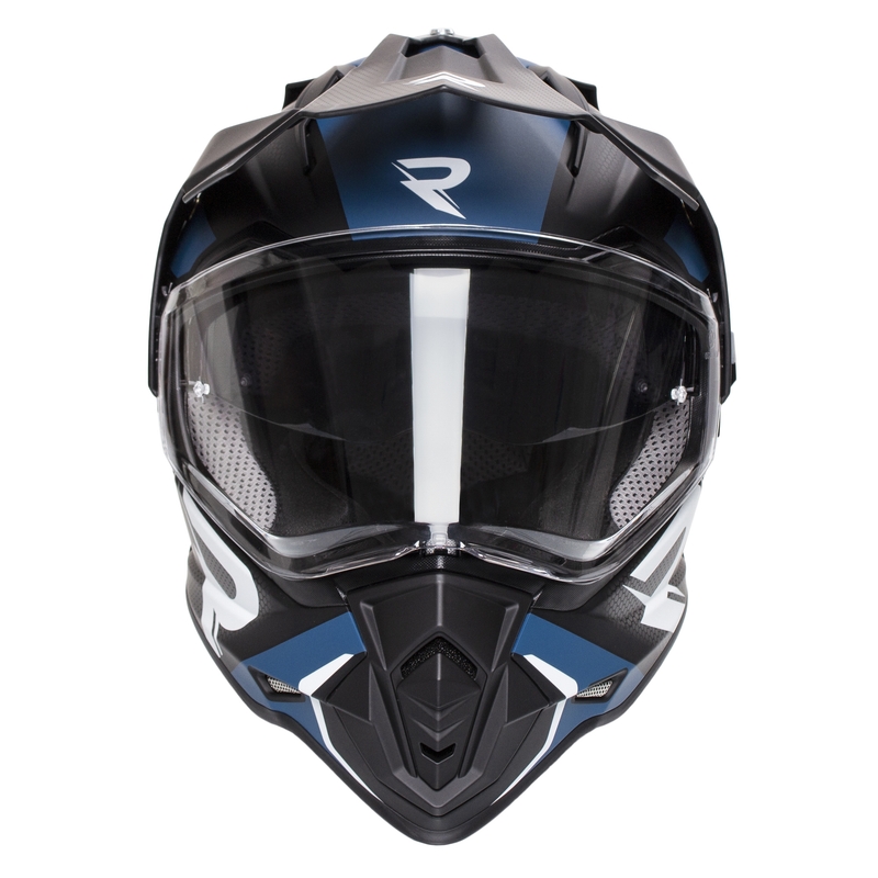 Enduro kiiver Street Racer Tracker must-sinine