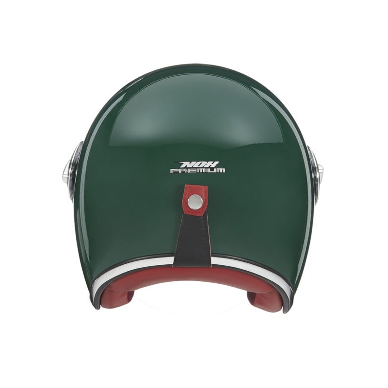 Avatud mootorratta kiiver NOX PREMIUM Heritage roheline