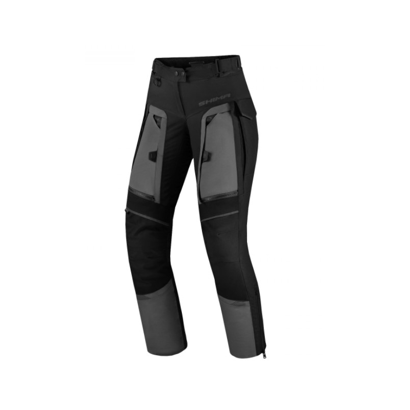 Shima Hero 2.0 naiste mustad ja hallid mootorrattapüksid