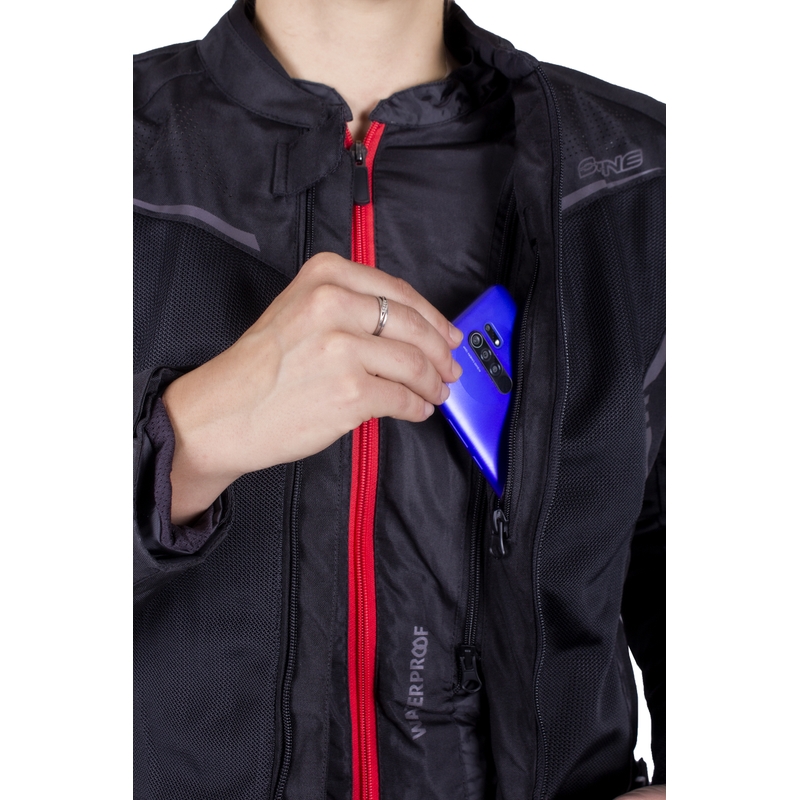 Naiste Ozone Jet II must mootorratta jakk allahindlus