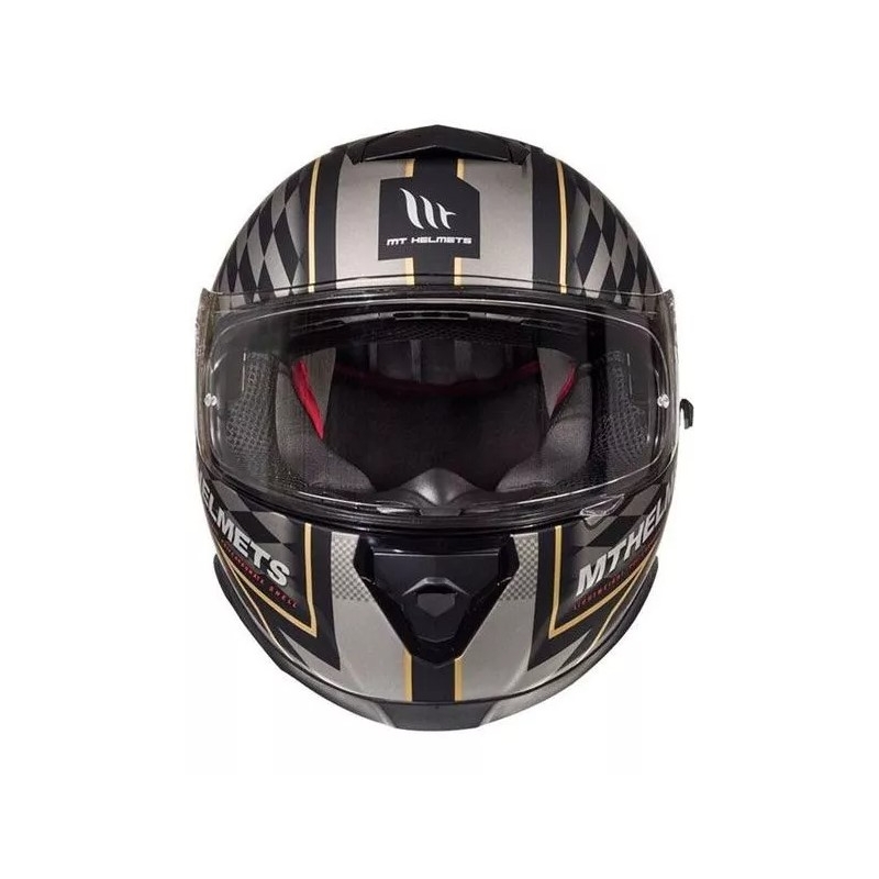 Integrální přilba na motorku MT Thunder 3 SV isle of man černo-stříbrná výprodej