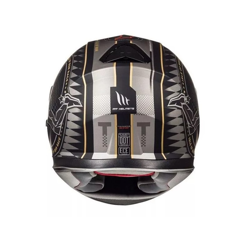 Integrální přilba na motorku MT Thunder 3 SV isle of man černo-stříbrná výprodej