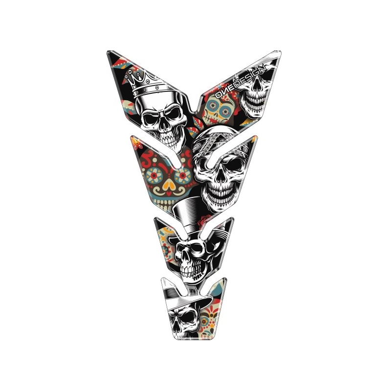 Kütusepaagi kleebis print - Max Skulls2