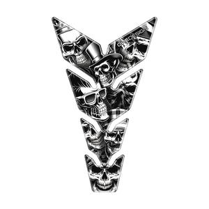 Kütusepaagi kleebis print - Max Skulls1