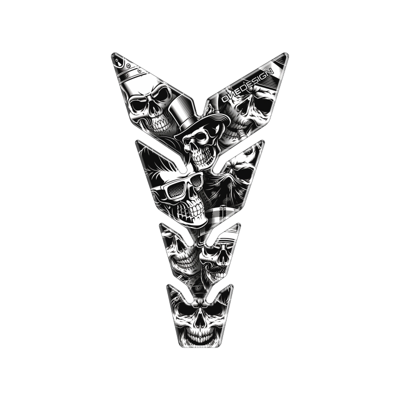 Kütusepaagi kleebis print - Max Skulls1