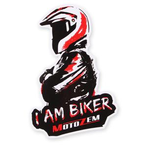 MotoZem I Am Biker kleebis - Man