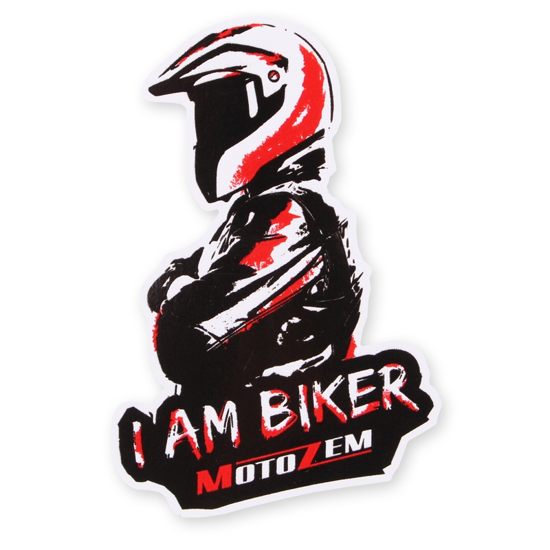 MotoZem I Am Biker kleebis - Man
