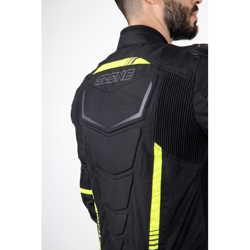 Ozone Pulse must-fluo kollane mootorratta jope