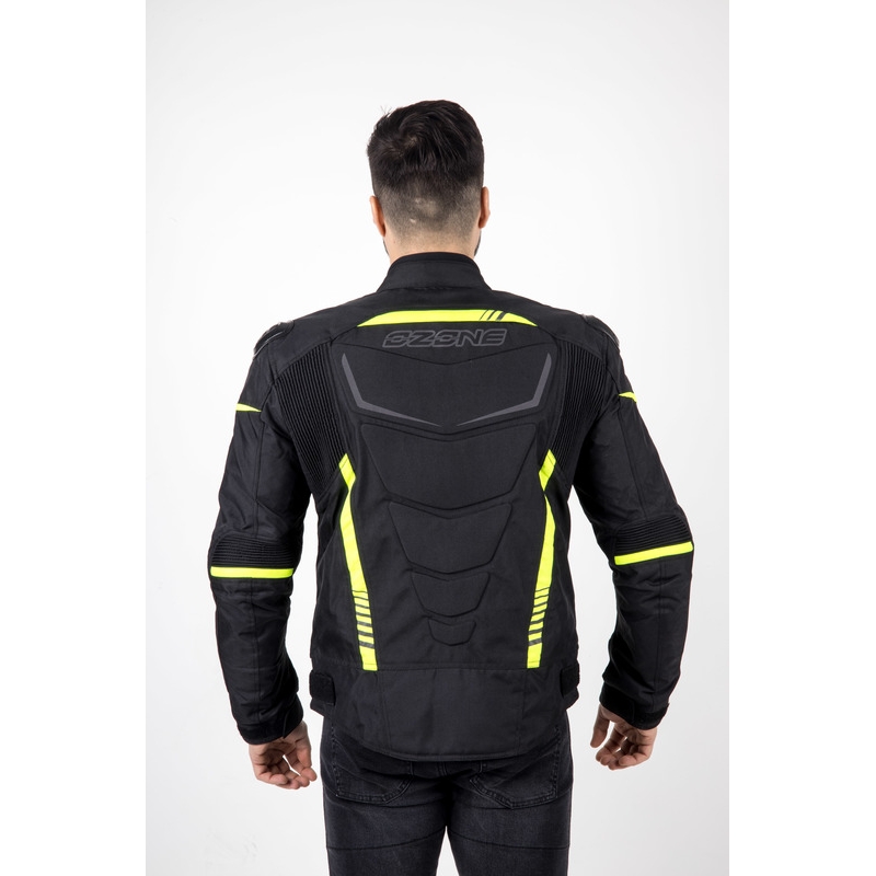 Ozone Pulse must-fluo kollane mootorratta jope