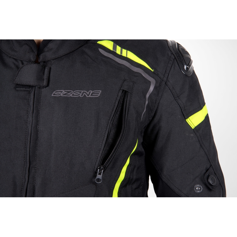 Ozone Pulse must-fluo kollane mootorratta jope