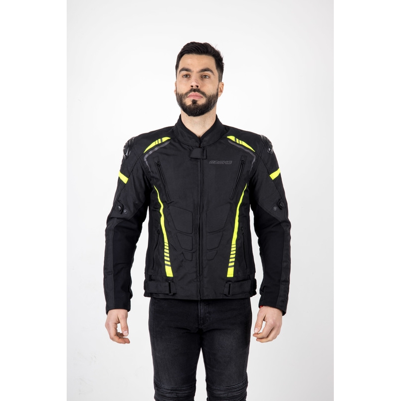 Ozone Pulse must-fluo kollane mootorratta jope