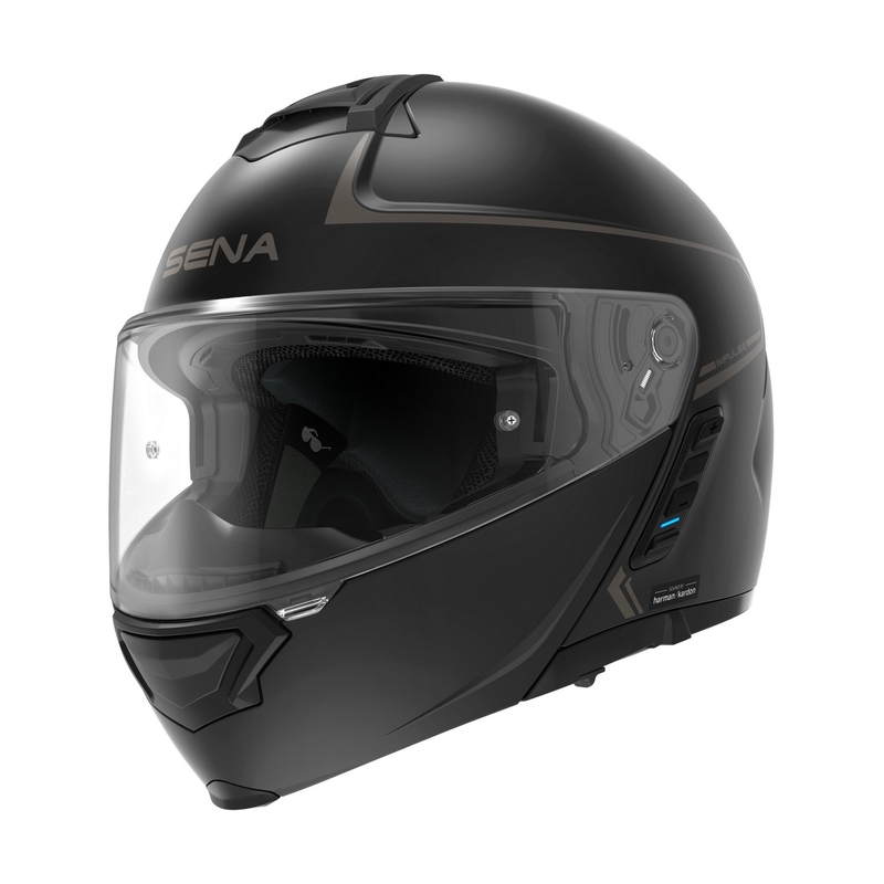 Vyklápěcí přilba na motorku s Mesh headsetem SENA Impulse černá matná