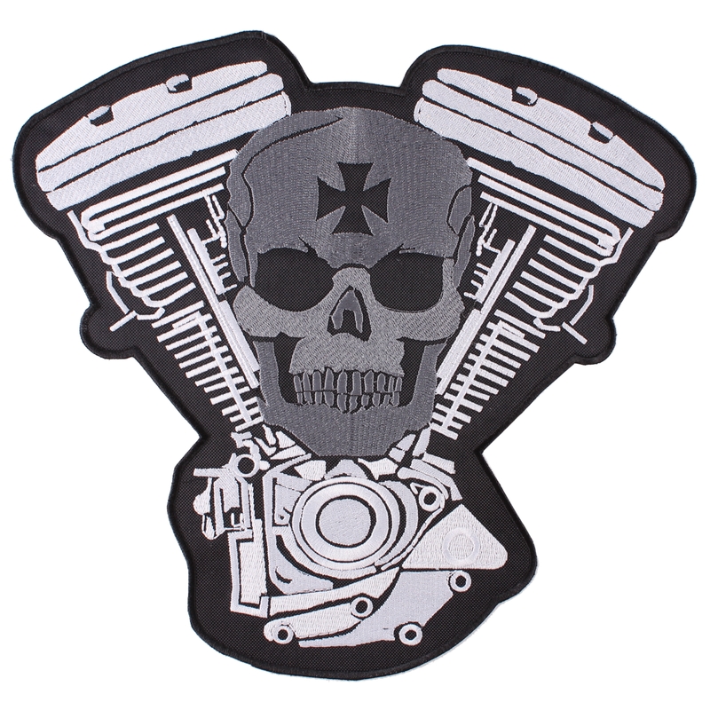 Patch Warrior valge-hall