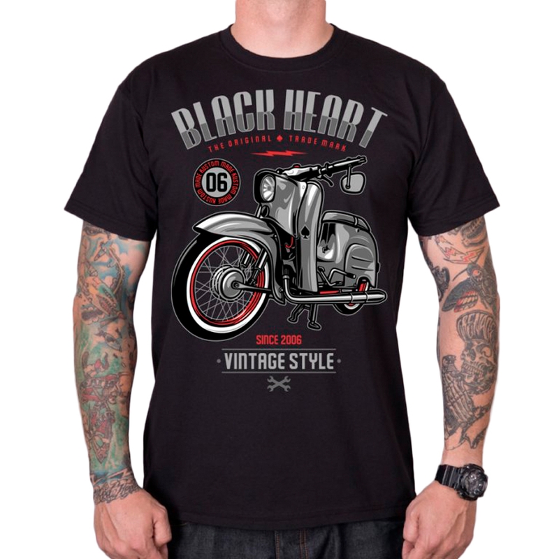 Pánské triko Black Heart Vintage Style