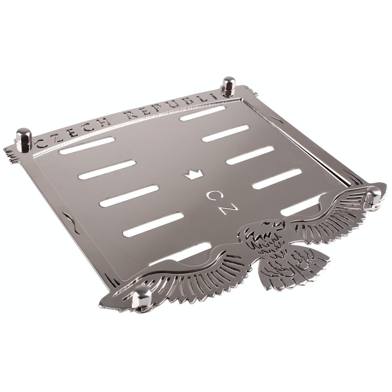 CZ numbrimärgi all olev roostevaba terasplokk Tšehhi Vabariik