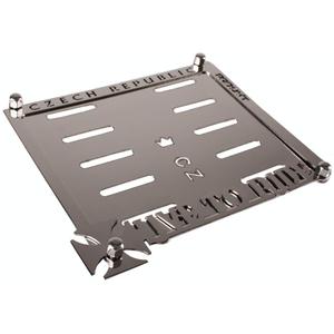 Roostevabast terasest alusplaat CZ numbrimärgi all Live To Ride Tšehhi Vabariik