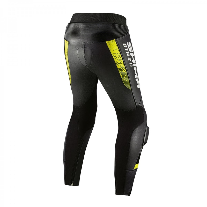 Shima STR 2.0 mootorratta püksid must-fluo kollane
