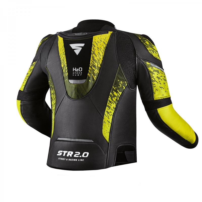 Mootorratta jope Shima STR 2.0 must-fluo kollane
