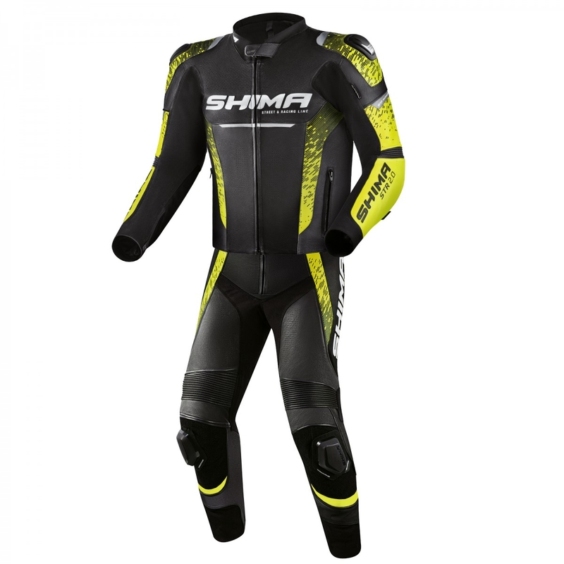 Mootorratta jope Shima STR 2.0 must-fluo kollane