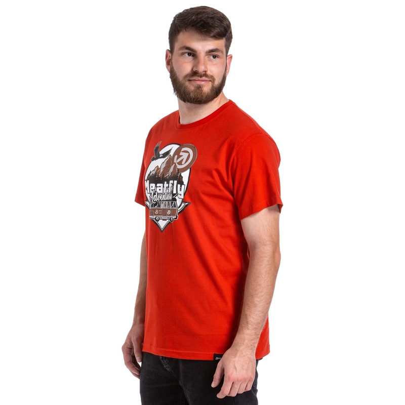 T-särk Meatfly Mounty punane allahindlus