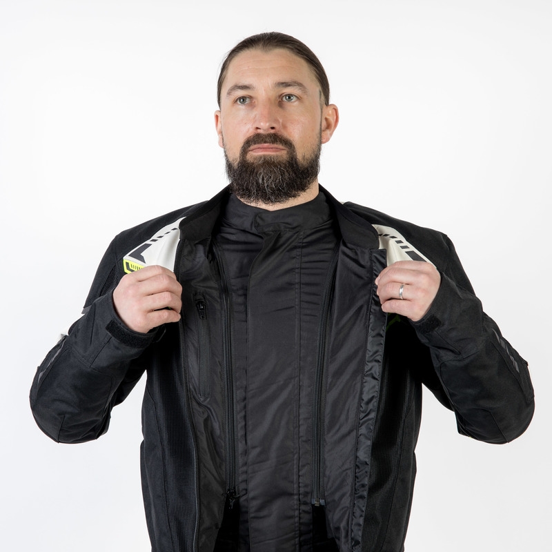 Ozone Flow must-hall-fluo kollane mootorratta jope allahindlus