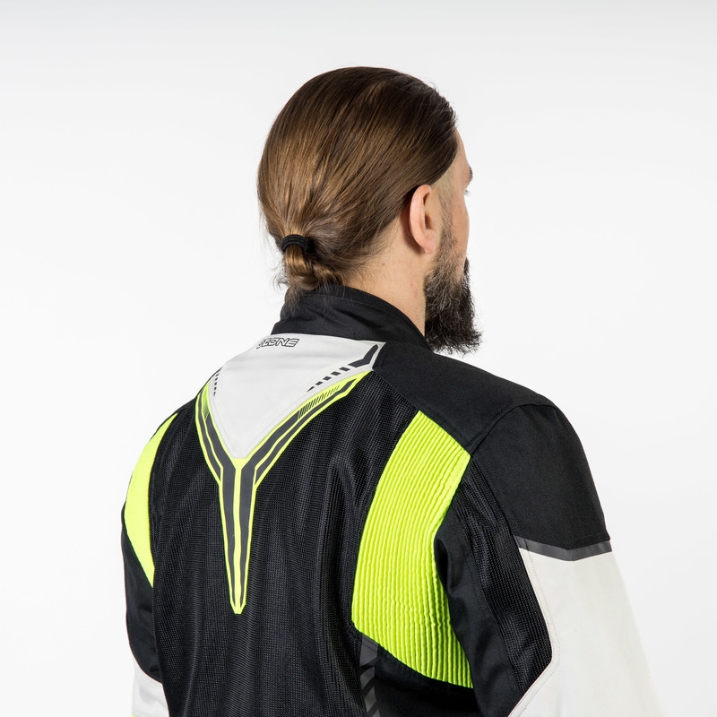 Ozone Flow must-hall-fluo kollane mootorratta jope allahindlus