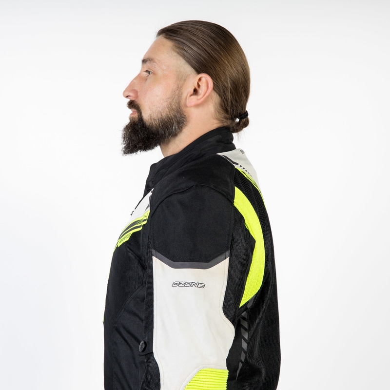 Ozone Flow must-hall-fluo kollane mootorratta jope allahindlus