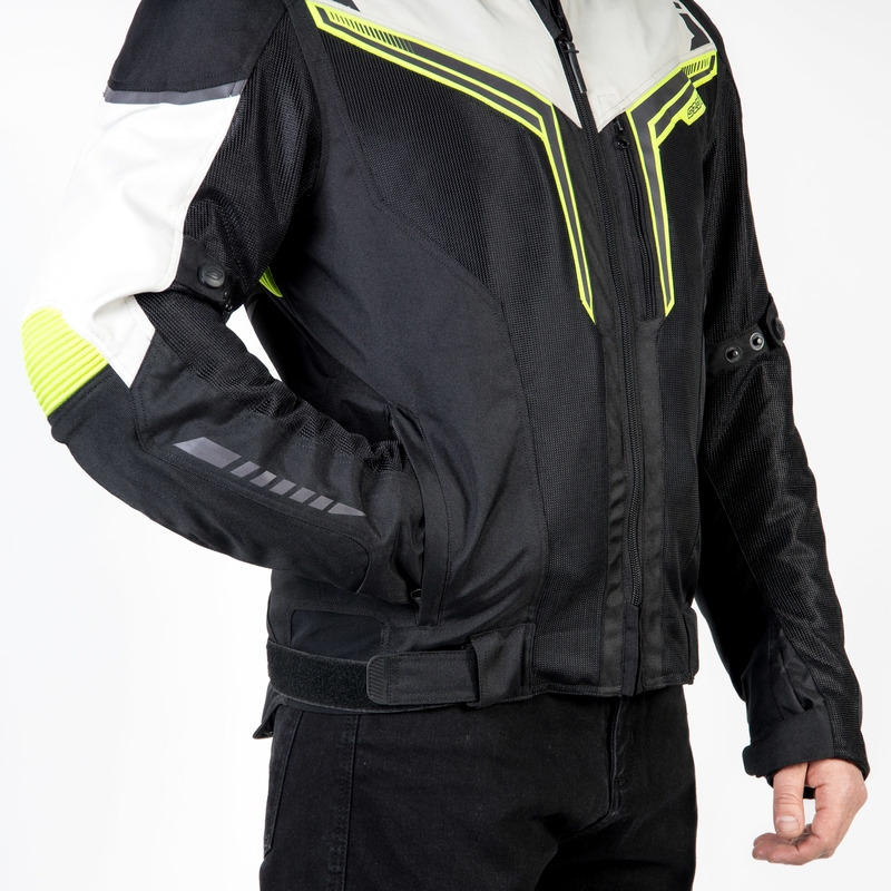 Ozone Flow must-hall-fluo kollane mootorratta jope allahindlus
