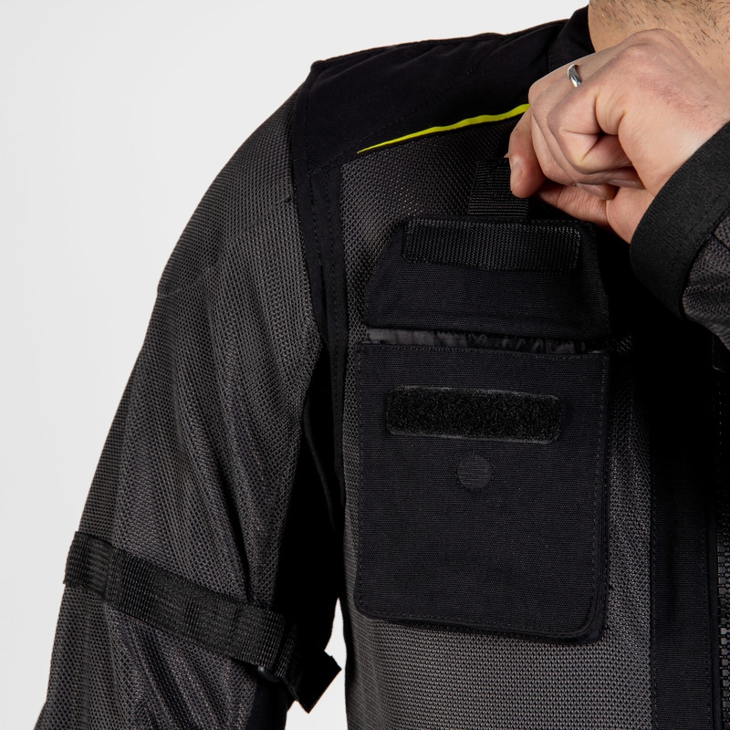 Mootorratta jakk Rebelhorn Brutale must-fluo kollane