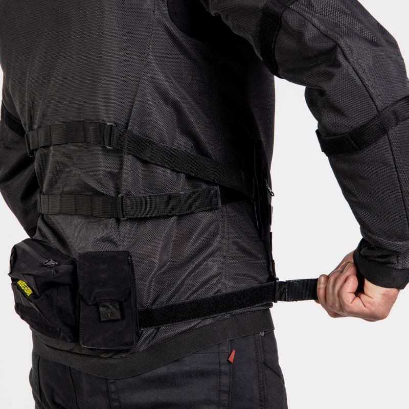 Mootorratta jakk Rebelhorn Brutale must-fluo kollane