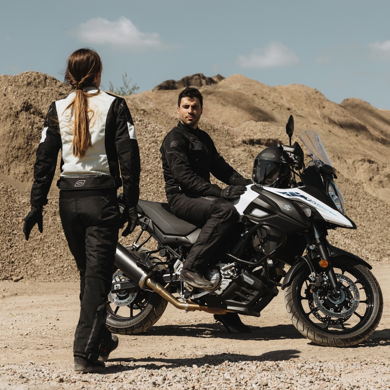 Naiste Ozone Jet II mustad mootorrattapüksid allahindlus