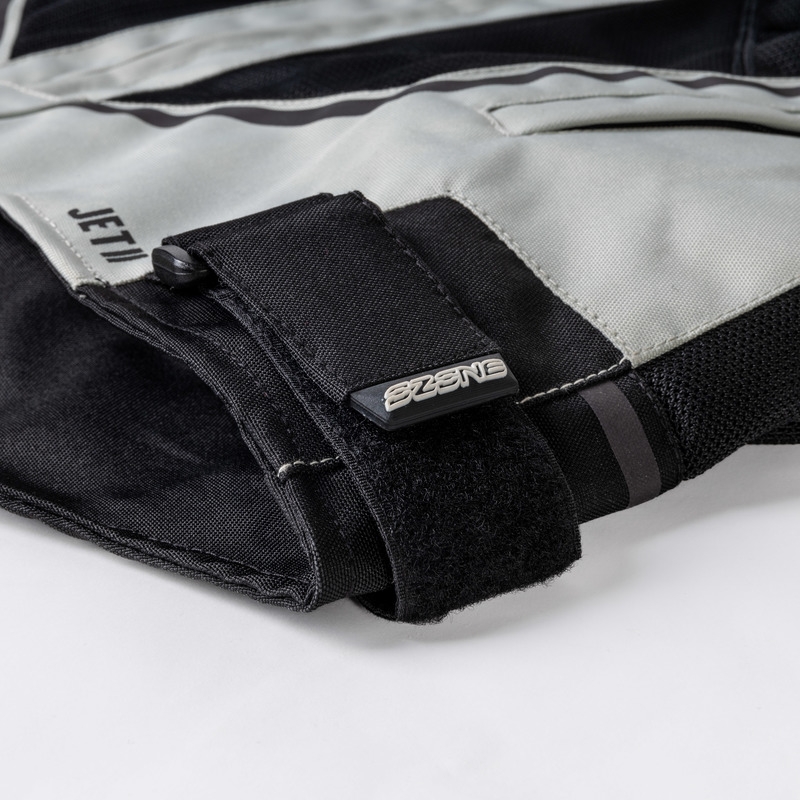 Moto jakk Ozone Jet II hall-must-fluo kollane allahindlus