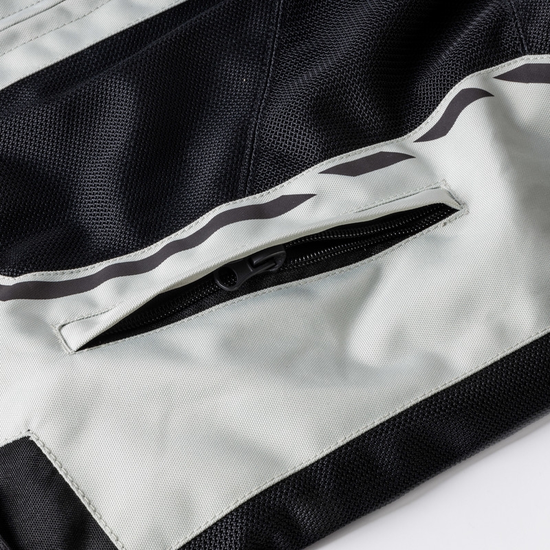 Moto jakk Ozone Jet II hall-must-fluo kollane allahindlus