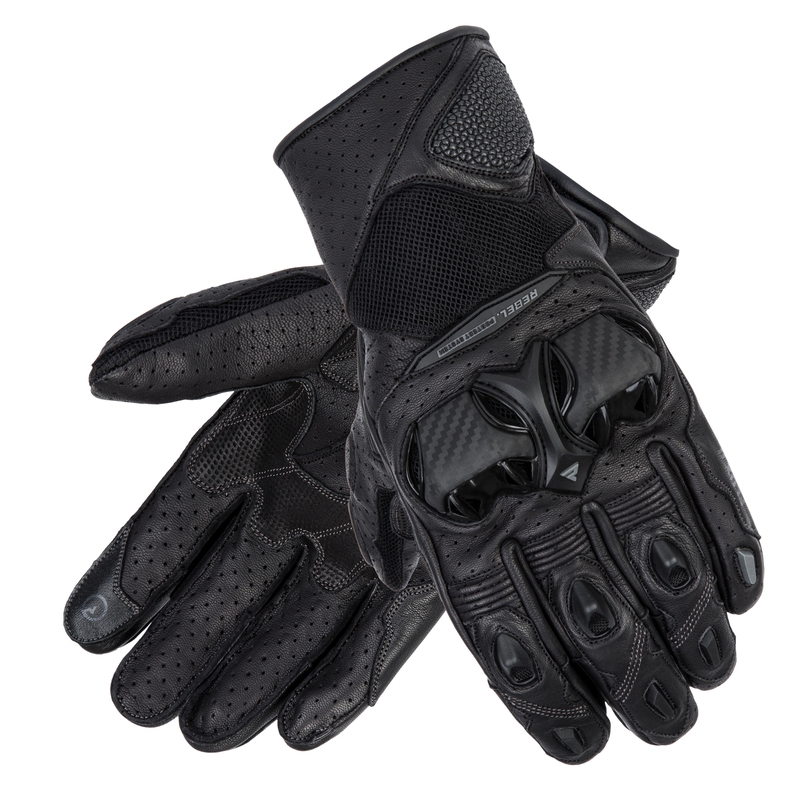 Rebelhorn Flux II mootorratta kindad mustad