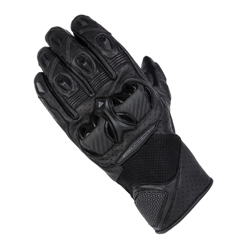 Rebelhorn Flux II mootorratta kindad mustad