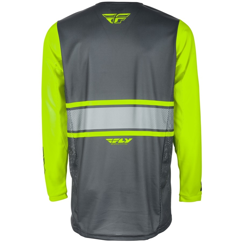Motokrosový dres FLY Racing Kinetic ERA 2018 - USA šedo-fluo žlutý