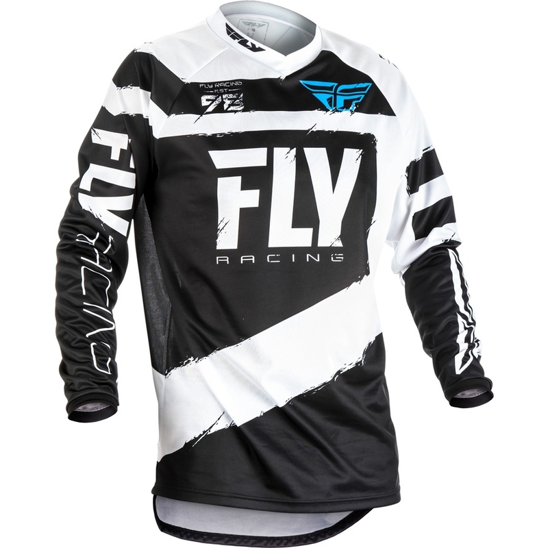 Motokrosový dres FLY Racing F-16 2018 - USA černo-bílý
