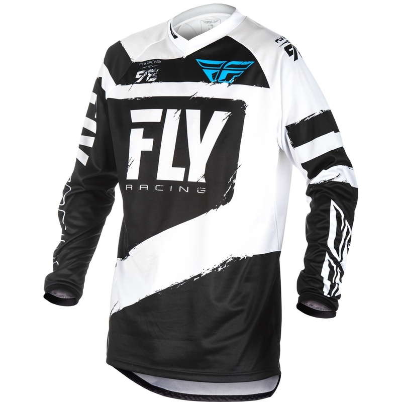 Motokrosový dres FLY Racing F-16 2018 - USA černo-bílý