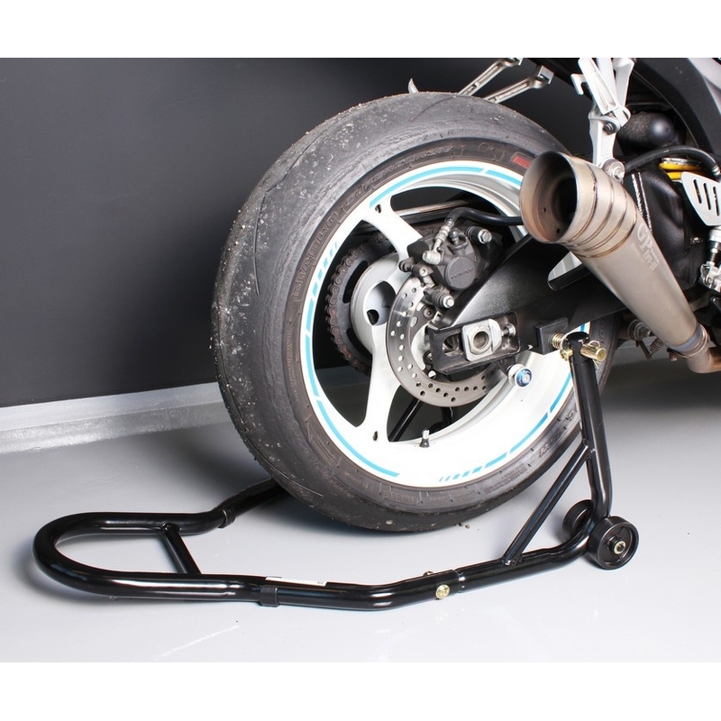 Mootorratta statiiv R-TECH - tagumine ratastega