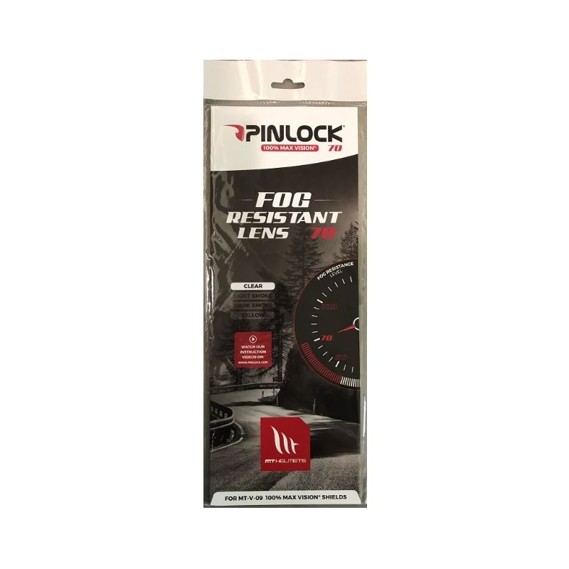 Pinlock kiivrile MT-V-09 läbipaistev