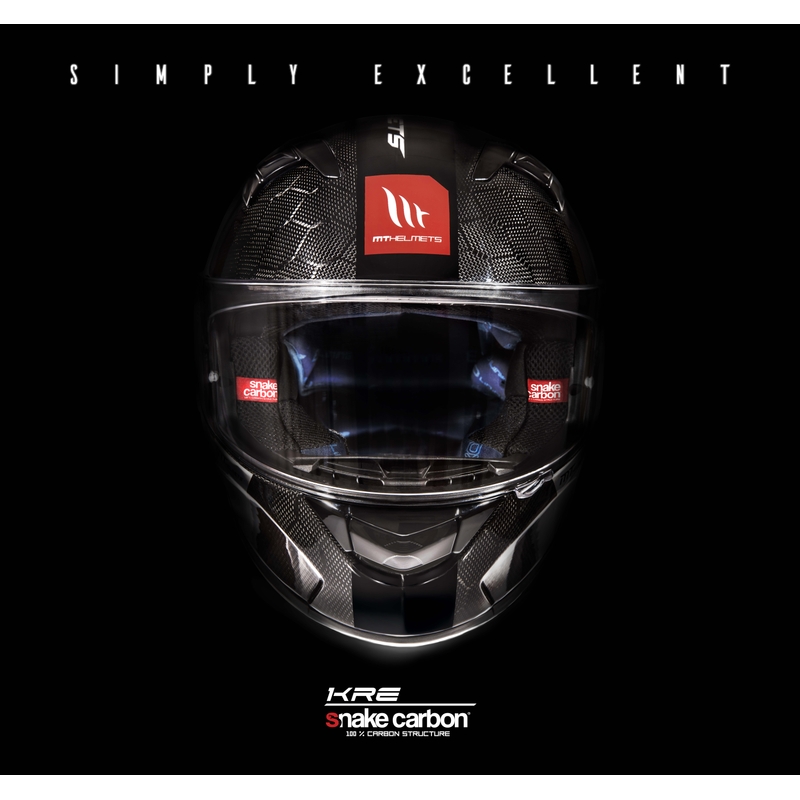 Integrální přilba na motorku MT Kre Snake Carbon