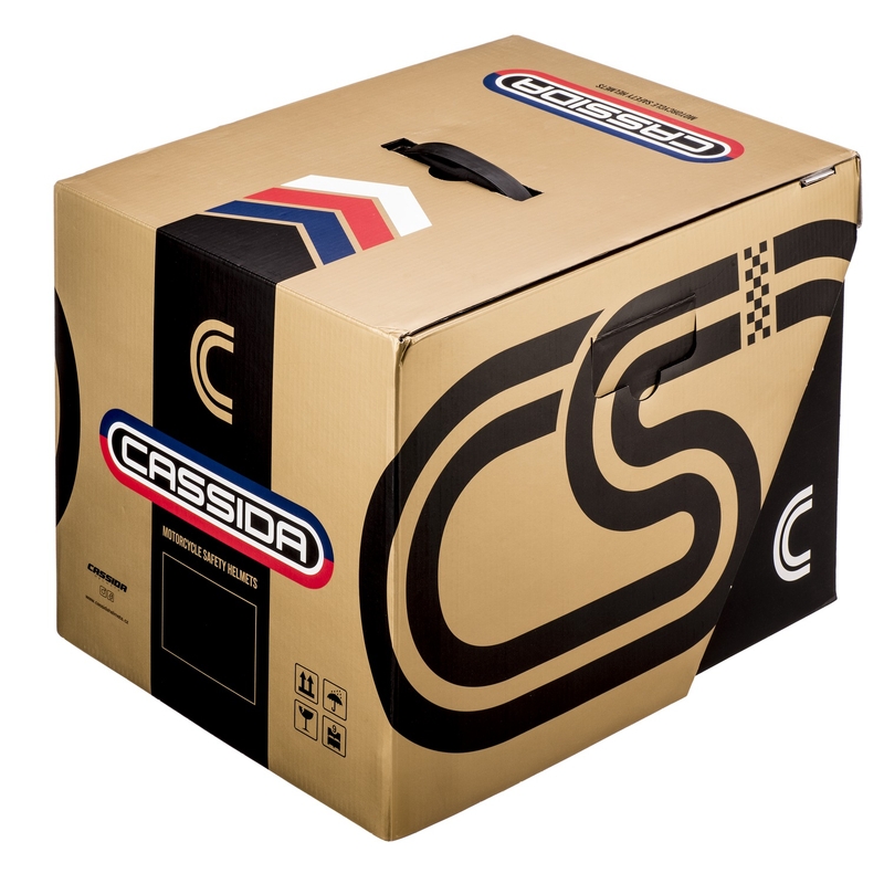 Cassida Fibre Super Hooligan must-roheline integreeritud mootorratta kiiver allahindlus