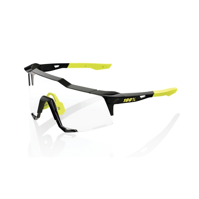 Sluneční brýle 100% SPEEDCRAFT Gloss Black černo-žluté (fotochromatické sklo)