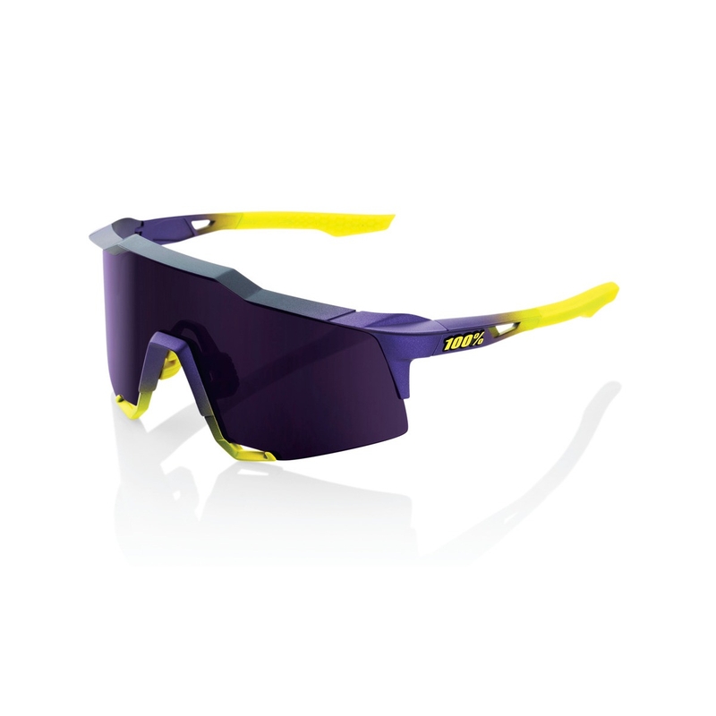 100% SPEEDCRAFT Matte Metallic Digital Brights päikeseprillid lilla-kollane (lilla klaas)