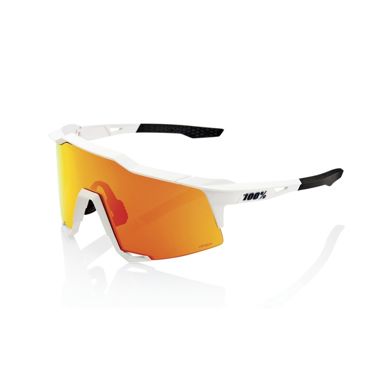 Päikeseprillid 100% SPEEDCRAFT Soft Tact Off White valge (HIPER punane klaas)