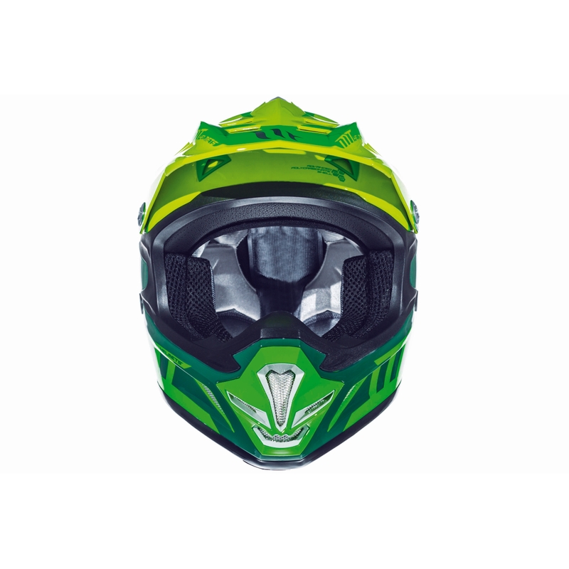 Dětská motokrosová přilba na motorku MT MX-2 Spec fluo zeleno-žlutá