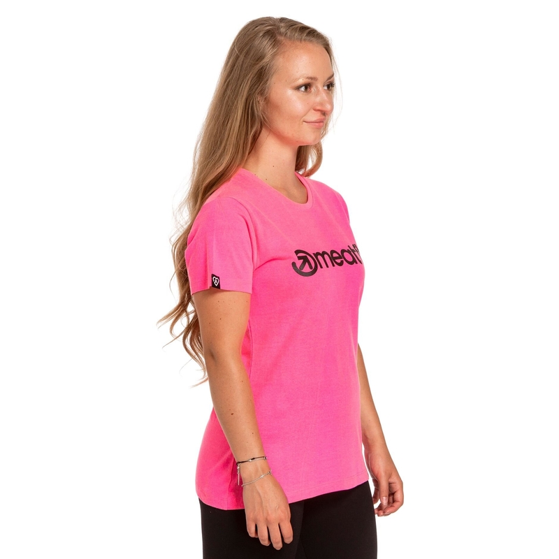 Naiste T-särk Meatfly Ladies MF Logo neoonroosa allahindlus