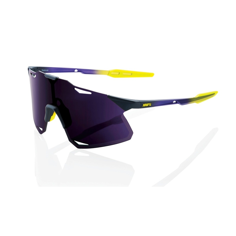 Päikeseprillid 100% HYPERCRAFT Metallic Digital Brights violet-kollane (violetne klaas)